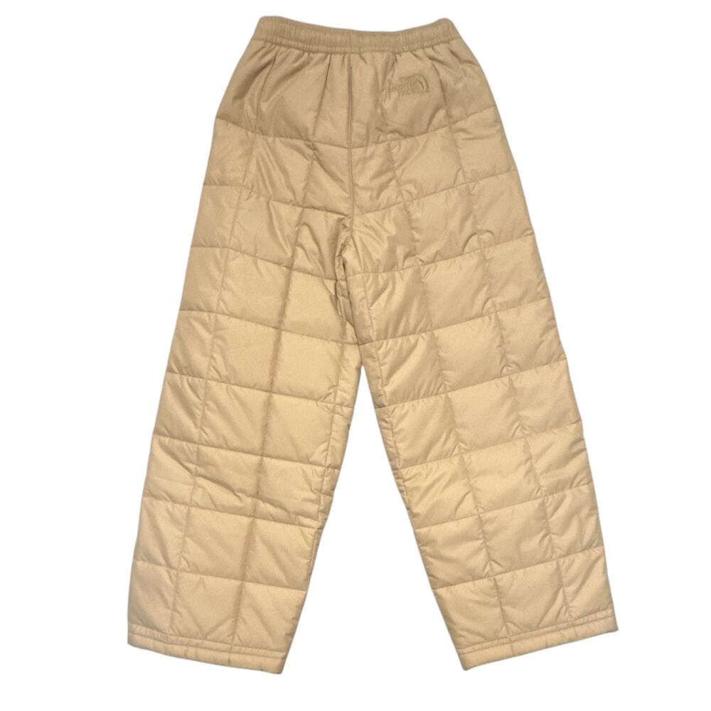 The North Face Lhotse Pants Women S Khaki Stone Quilted Puffer Insulated Warmu